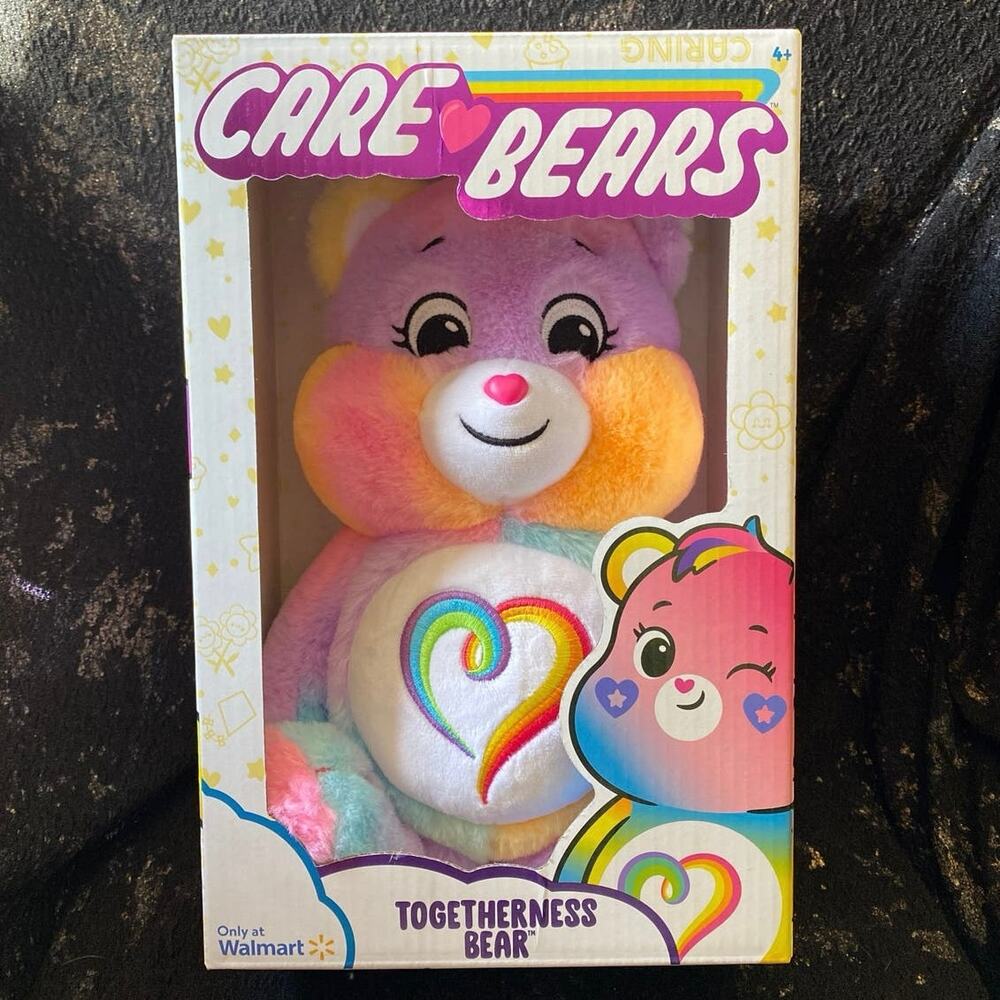 TOGETHERNESS BEAR Plush Care Bears Toy Walmart Exclusive 14" Brand New Love All
